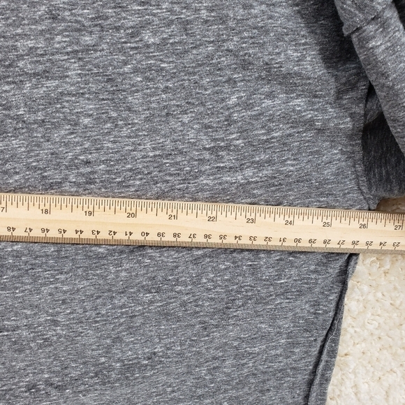 WE the Free Free People women US Medium grey turtleneck shirt oversized fit knit - Picture 7 of 8